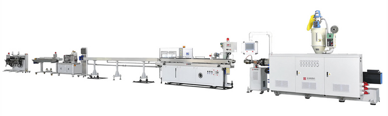 Precision small diameter tube/pipe extrusion line