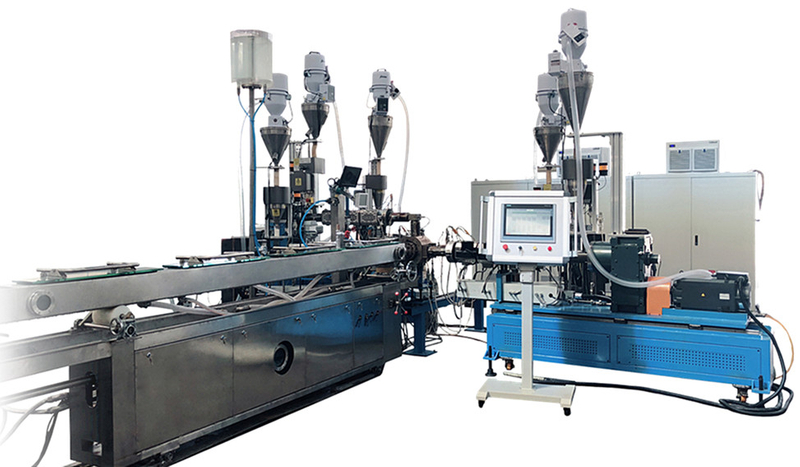 Multilayer PA tube extrusion line