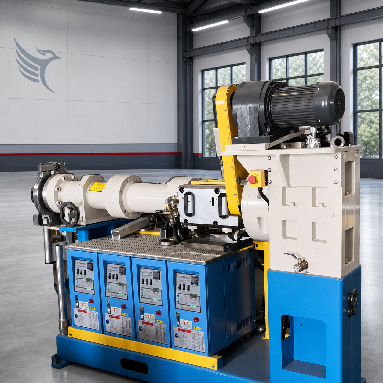 90mm 16D Cold Feed Rubber Extruder