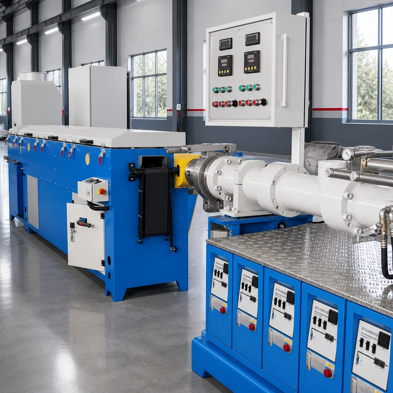 Curtain Wall Profiles Extrusion Microwave Vulcanization Production Line